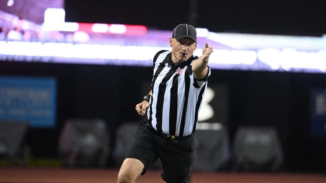 An NCAA men's lacrosse official