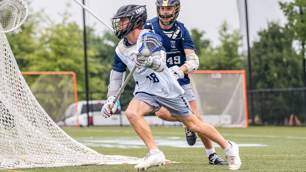 George Caldroney at the USA Lacrosse National Team Development Program Combine in Sparks, Md.