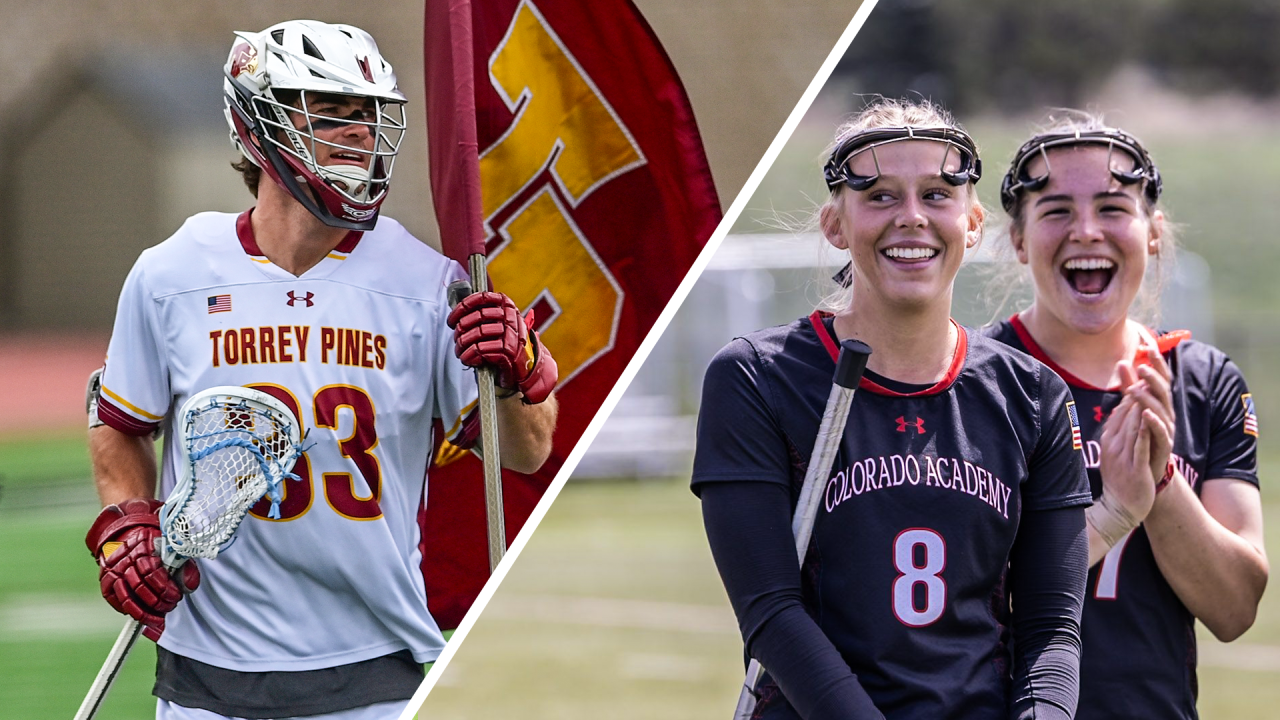 Joey Levenberg of Torrey Pines (Calif.) and Addy Westerberg of Colorado Academy (Colo.)